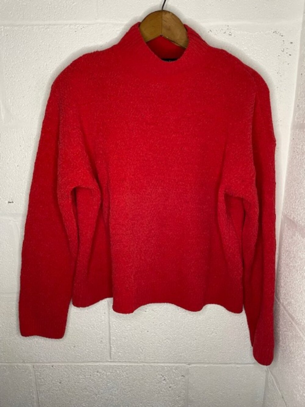 Select + Trend Mock Neck Cable Knit Sweater